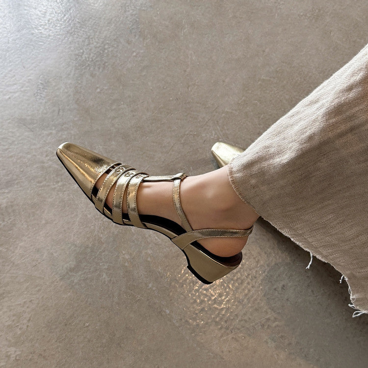 Karin Luna Classic Old Money Style Closed Toe Sandals