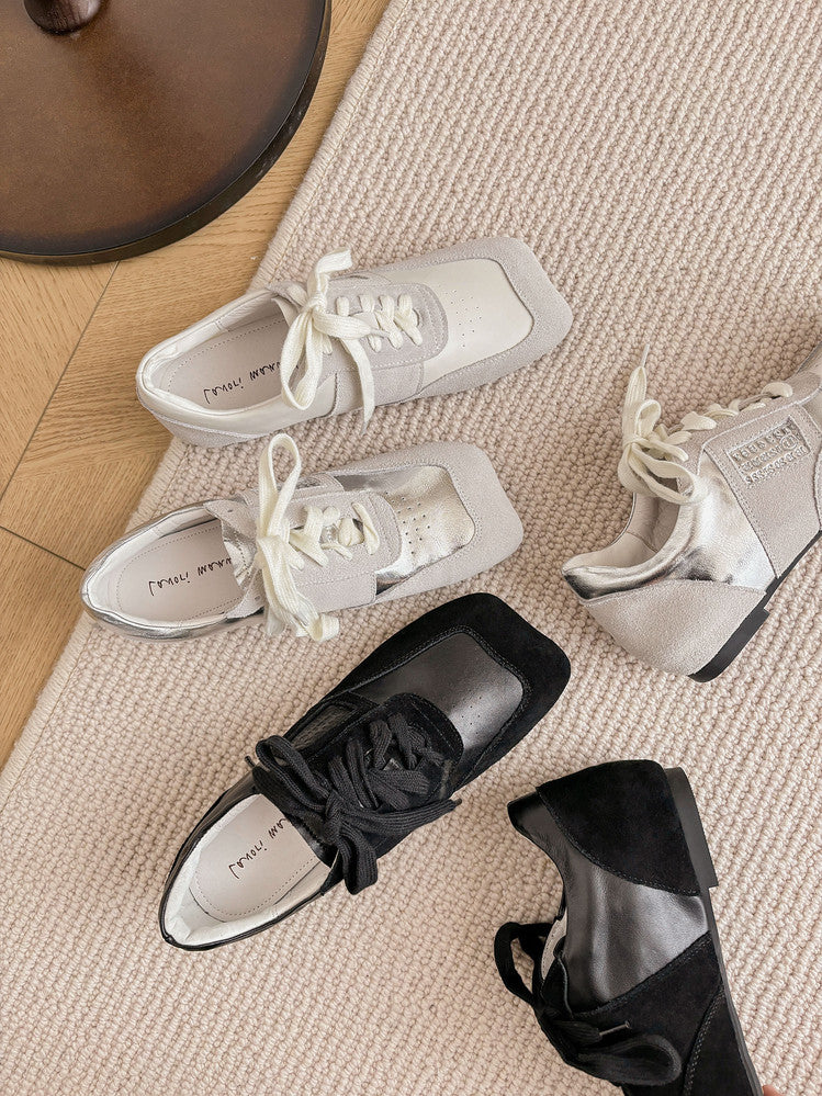 Karin Luna Casual Shoes Series~  In stock Lace-up Thick-soled Deep Mouth Single Shoes