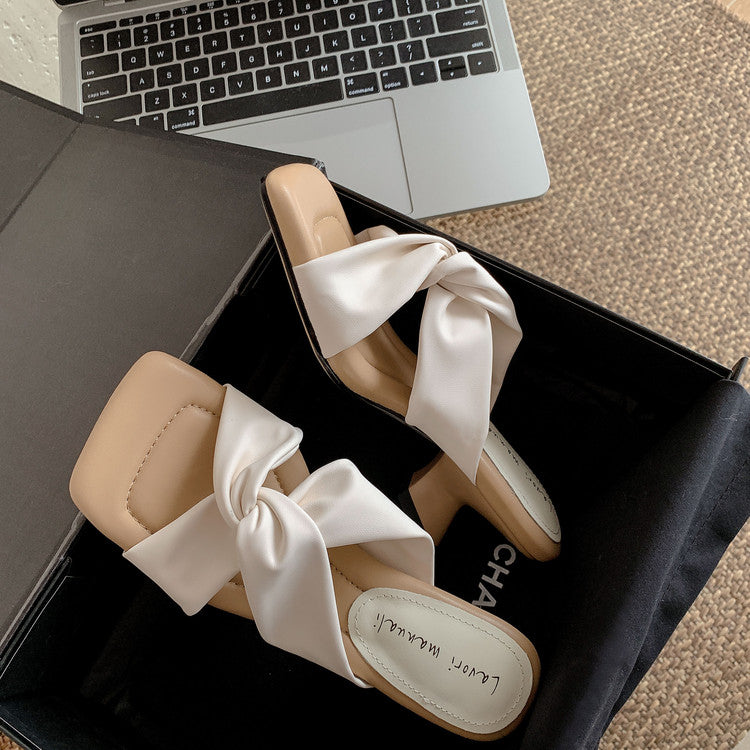 Karin Luna In Stock In Stock Basic Versatile Cross Strap Sofa Insoles Slippers