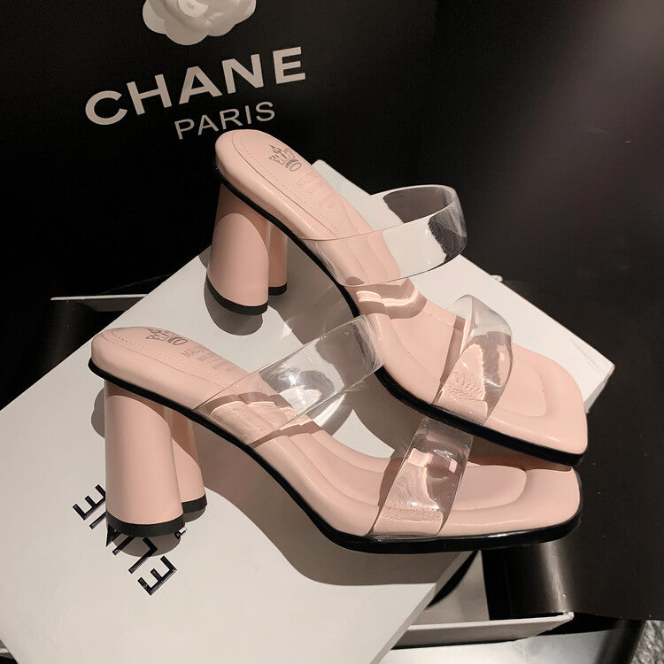 Karin Luna Cinderella's Crystal Shoes~Spot Goods Spot Goods  Increase height without tiring the feet Super Soft Sofa Transparent Slippers
