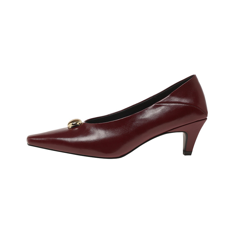 Karin Luna In Stock In Stock ~Basic Versatile French Style Small Square Toe Shallow Mouth Single Shoes
