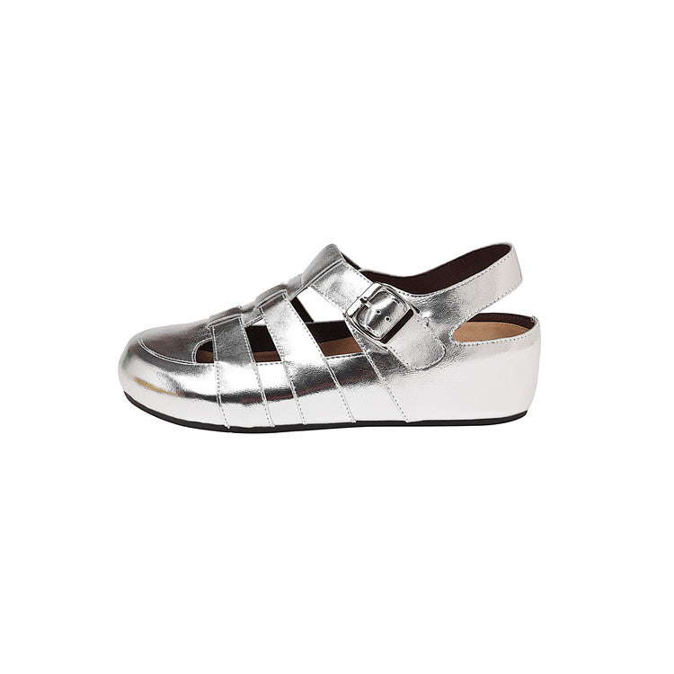 Karin Luna Full Layer Inside and Out~Basic Versatile Perforated Round Toe Birkenstock Shoes