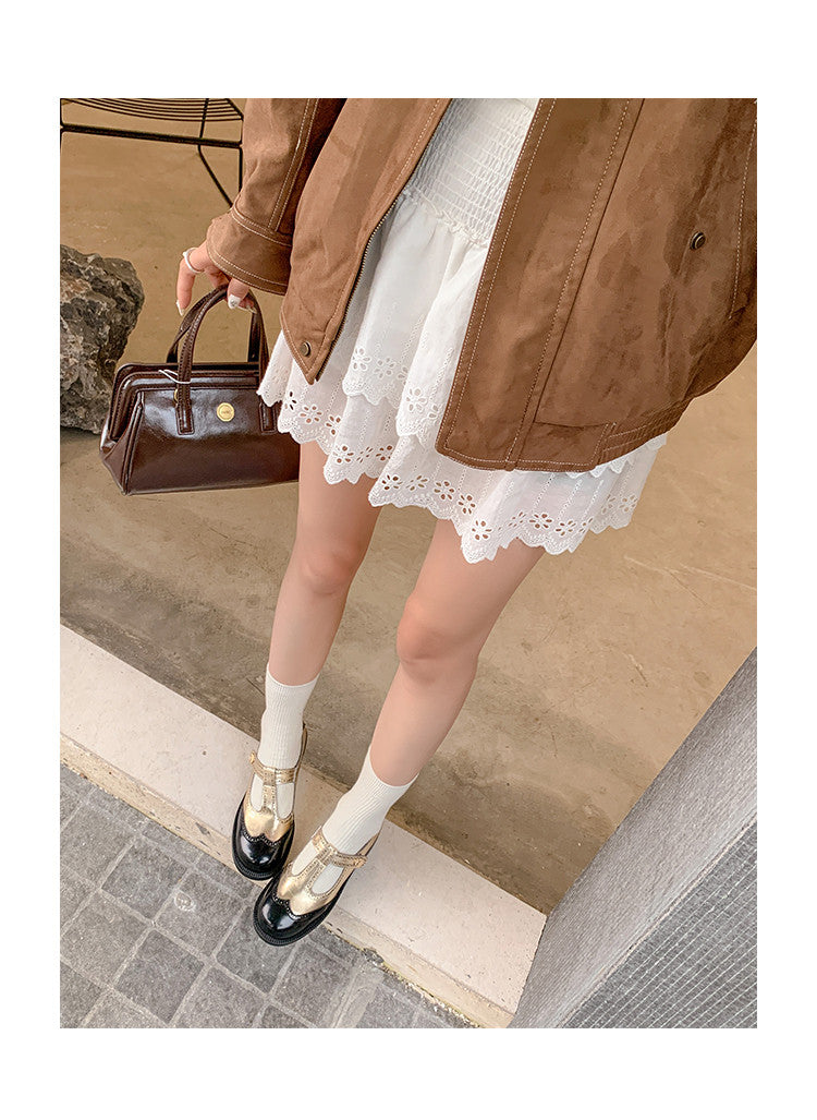 Karin Luna In Stock Spot Goods  Color Matching t Round Toe British Style Single Shoes