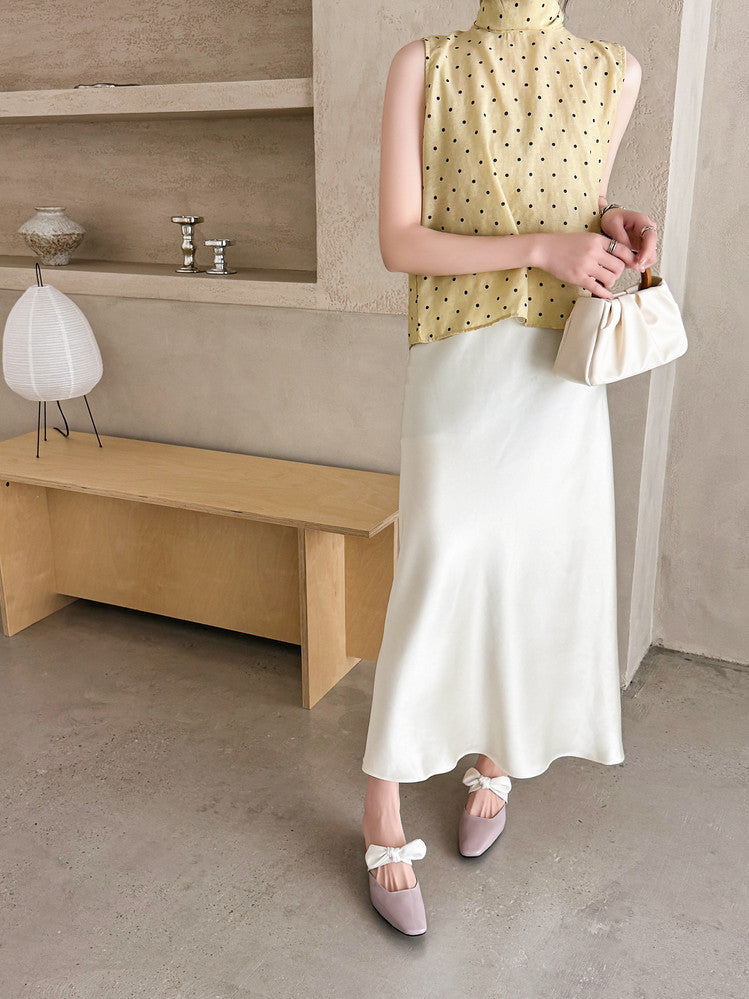 Karin Luna In Stock In Stock  Fluffy feel Bowknot Closed-Toe Slippers