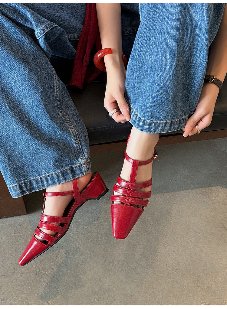 Karin Luna Classic Old Money Style Closed Toe Sandals