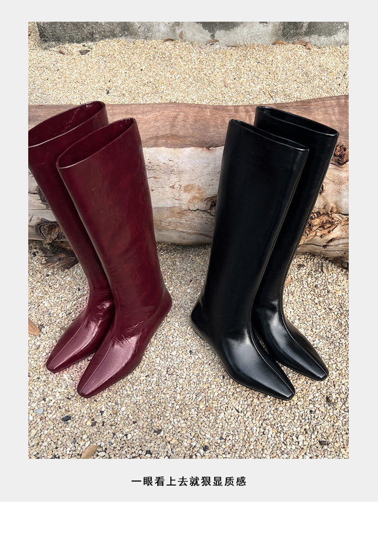 Karin Luna Retro Style  Flat Long Boots