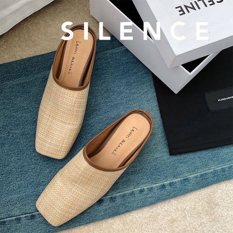Karin Luna In Stock Spot Goods Baotou Vacation Style Height-Increasing Slippers