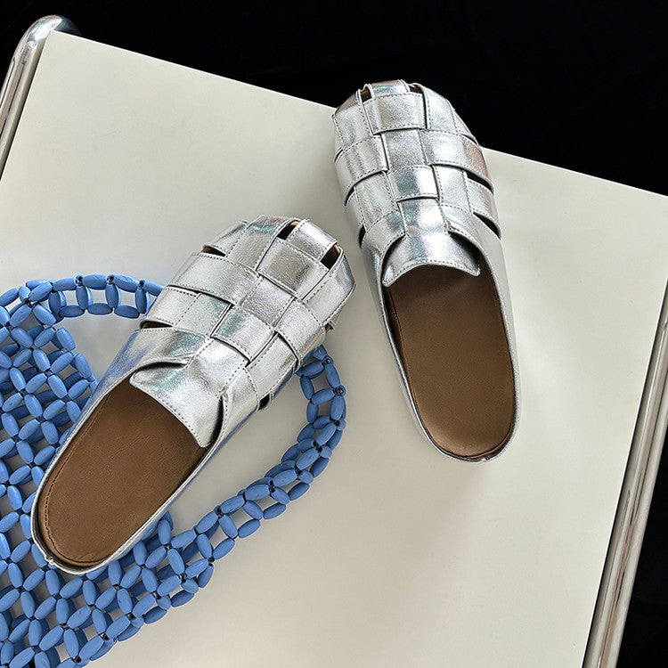 Karin Luna Full Layer Inside and Out~Basic Versatile Perforated Round Toe Birkenstock Slippers