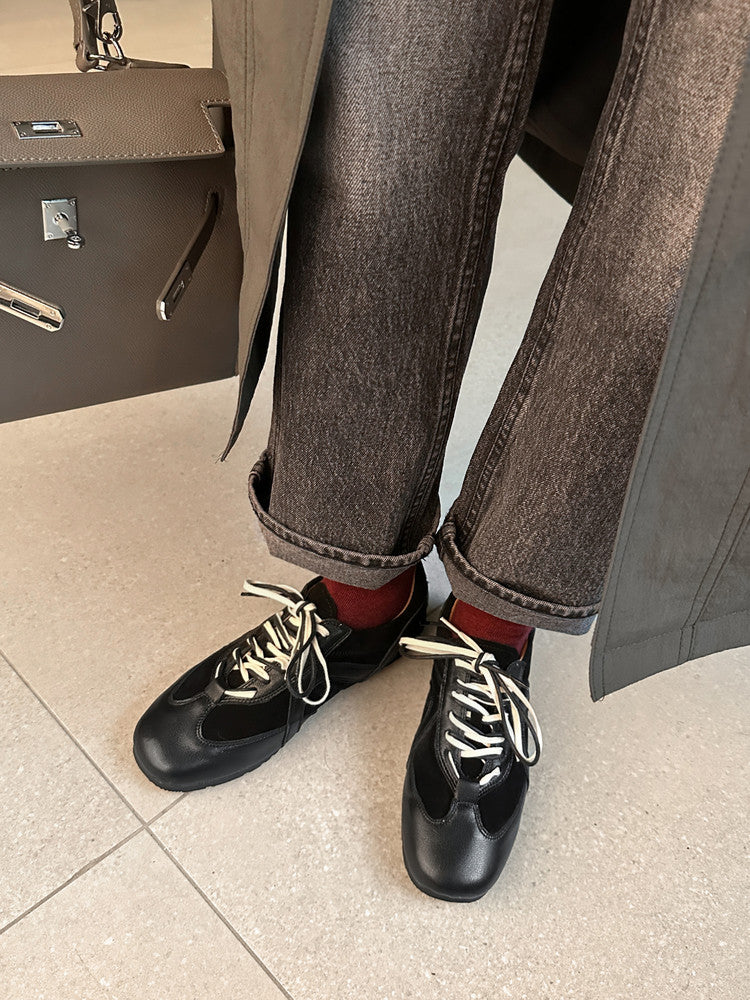 Karin Luna In Stock Spot Goods Casual Style Suede Lace-Up Height-Increasing Popular Single Shoes
