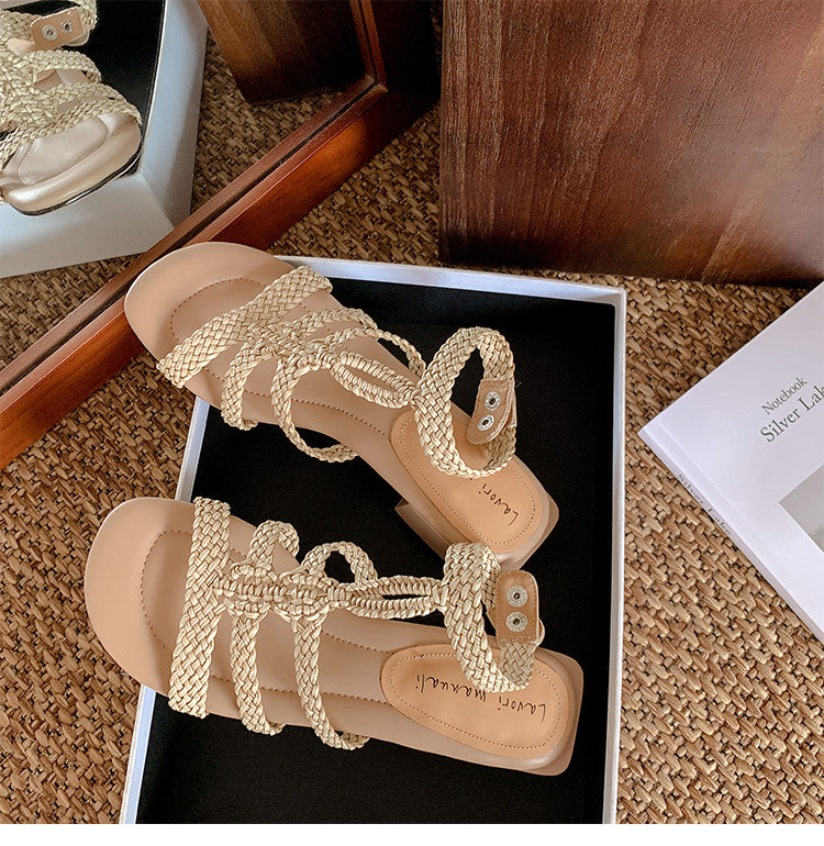 Karin Luna Bohemian Style~Sofa Insoles Casual Vacation Style Sandals