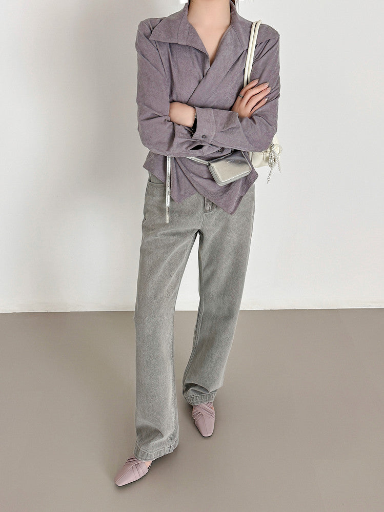 Karin Luna In Stock In Stock Basic Elegant Fairy Style Small Square Toe Sheepskin Slippers