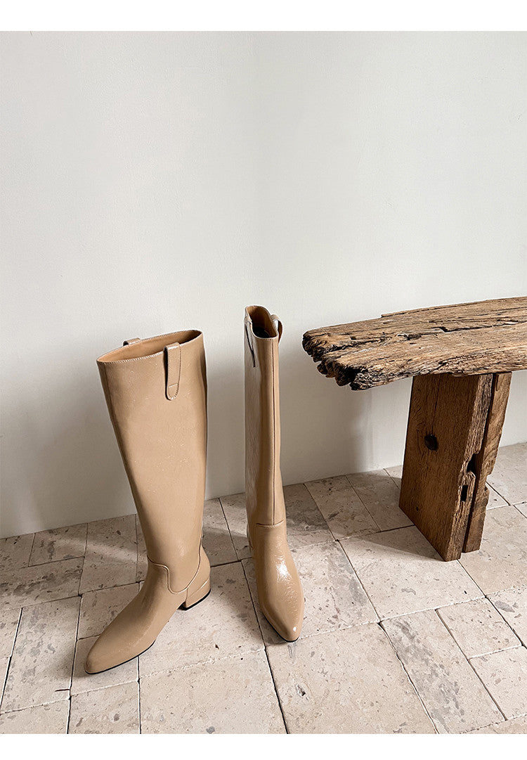 Karin Luna In Stock In Stock Classic Slip-On Straight Long Boots