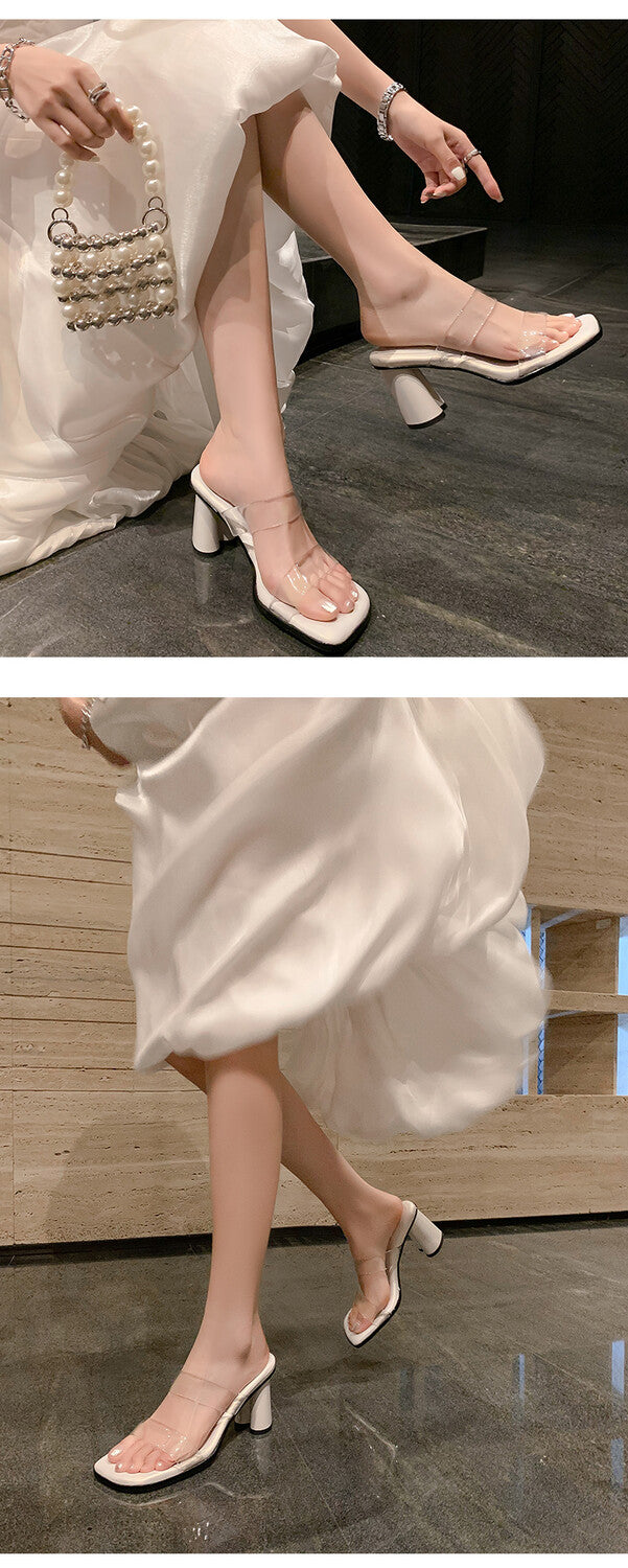 Karin Luna Cinderella's Crystal Shoes~Spot Goods Spot Goods  Increase height without tiring the feet Super Soft Sofa Transparent Slippers