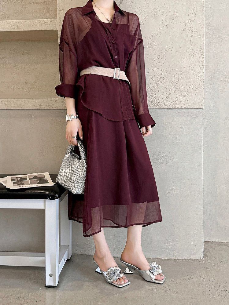 Karin Luna In Stock Spot Goods Camellia Classic style retro square toe shaped heel slippers