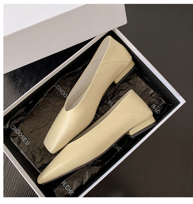 Karin Luna has prepared stock  Full leather inside and out  Top Layer Horse Oil Cowhide Shallow Mouth Nursing Mary Jane Shoes