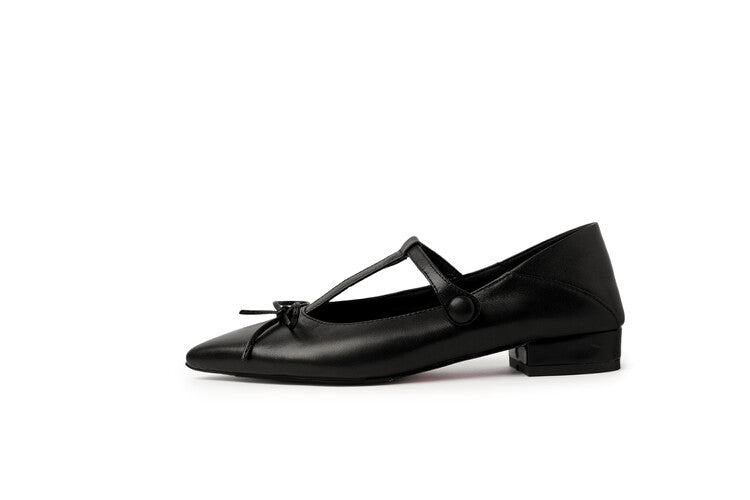 Karin Luna is a perfect Korean drama heroine~French Retro Style Full leather inside and out Pointed Bowknot