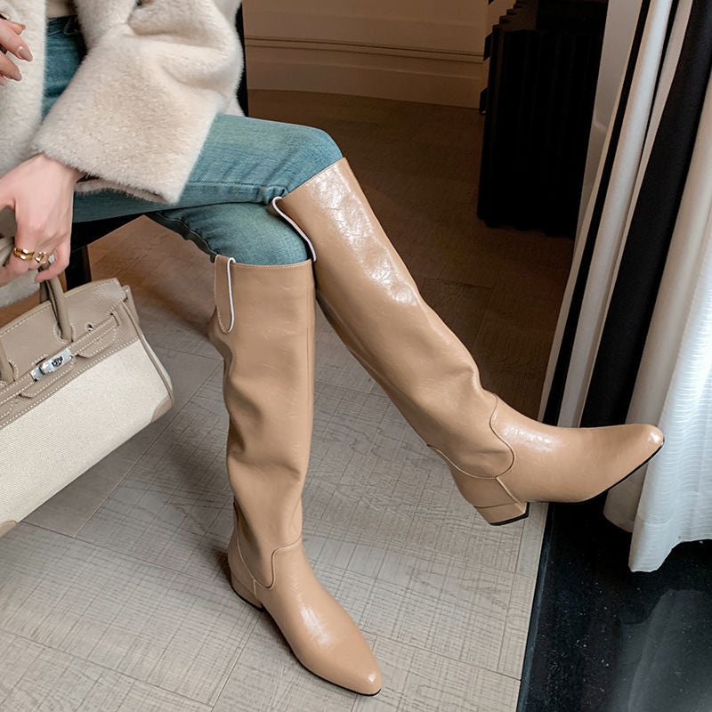 Karin Luna In Stock In Stock Classic Slip-On Straight Long Boots