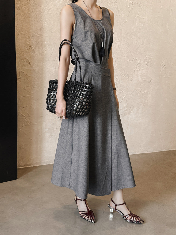 Karin Luna In Stock Spot Goods Open-toe French Style Metal Heel Sandals
