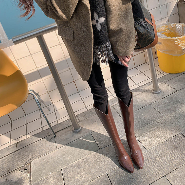 Karin Luna In Stock  Temperament Style v High Heel Long Boots