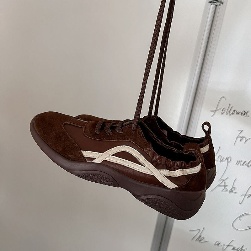 Karin Luna Casual Shoes Series~  In Stock Hot-Selling Versatile Lace-Up Deep Mouth Flats