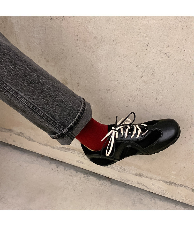 Karin Luna In Stock Spot Goods Casual Style Suede Lace-Up Height-Increasing Popular Single Shoes