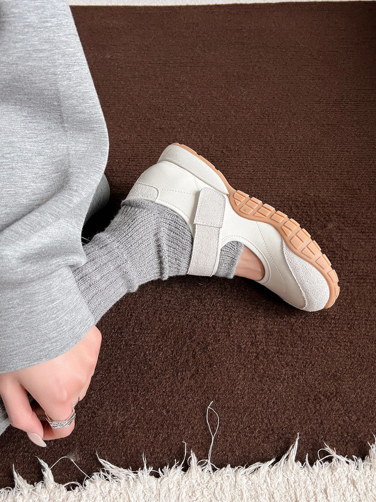 Karin Luna Casual Sports Bottom  Magic Tape Round Toe Casual Style Single Shoes