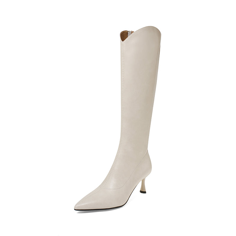 Karin Luna Elegant Style v Pointed Toe Stiletto Long Boots