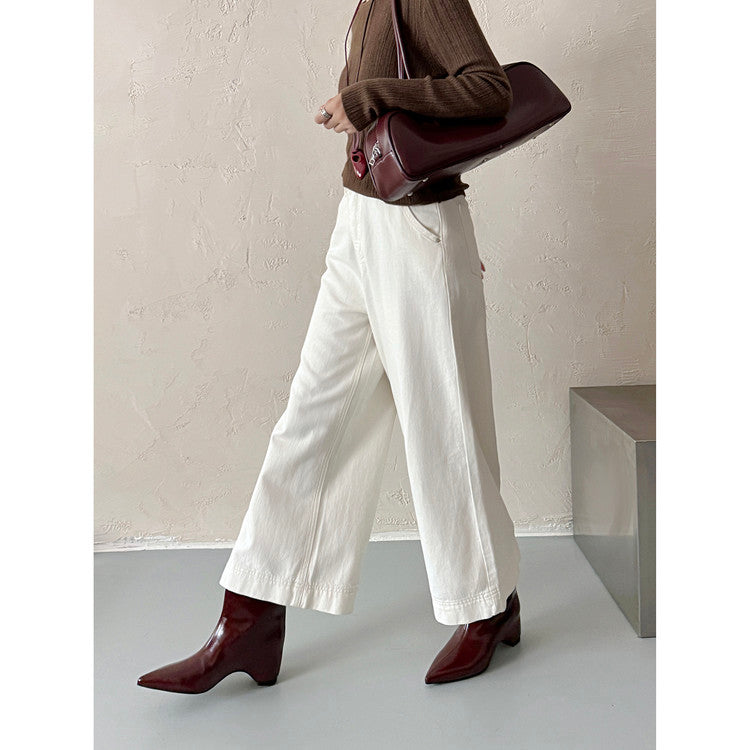 Karin Luna Elegant Pointed Toe Hidden Wedge Short Boots