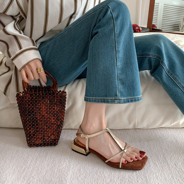 Karin Luna Bestseller Popular Featured products a Large Number of Spot Goods  Comes with data included  Thin Strap T Word Sandals