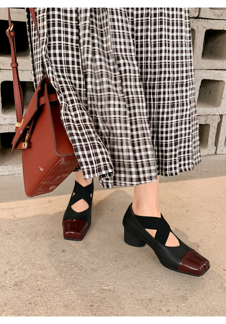 Karin Luna In Stock  Spot Goods  Lost in a Flash~Full Grain Leather Inside and Out Pig Nose Style Mainly Recommended Popular Ballet Shoes