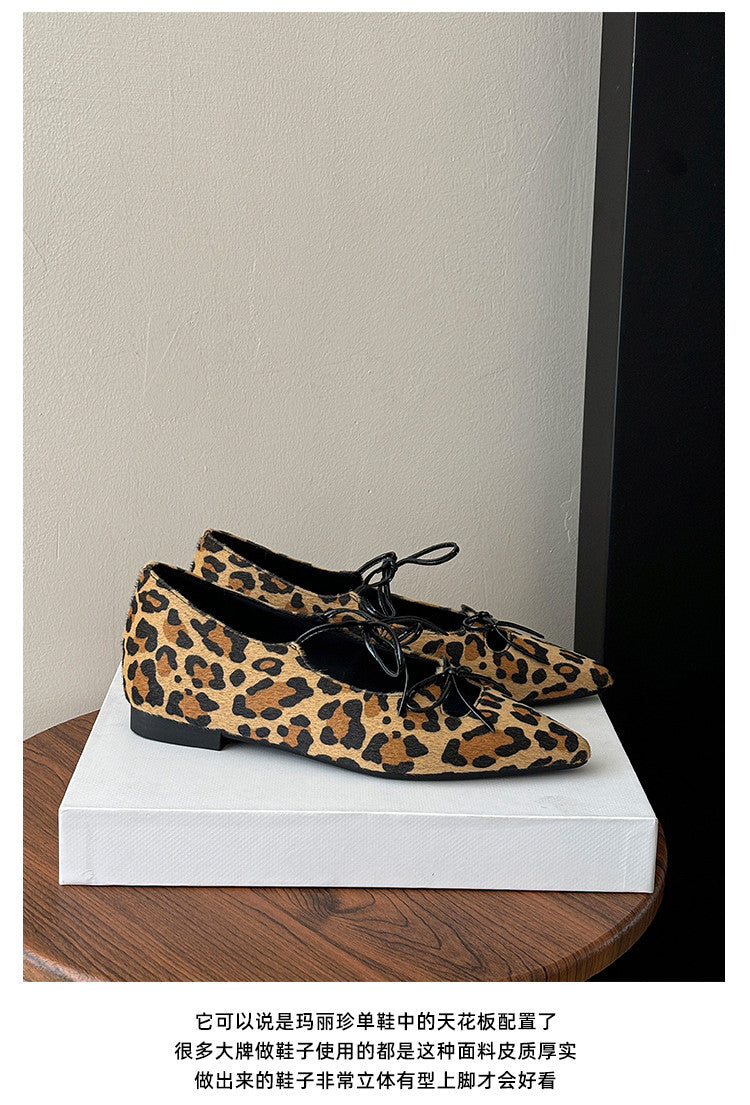 Karin Luna In Stock Spot Goods  Hot-selling Element Bowknot Square Toe Pointed Toe Single Shoes