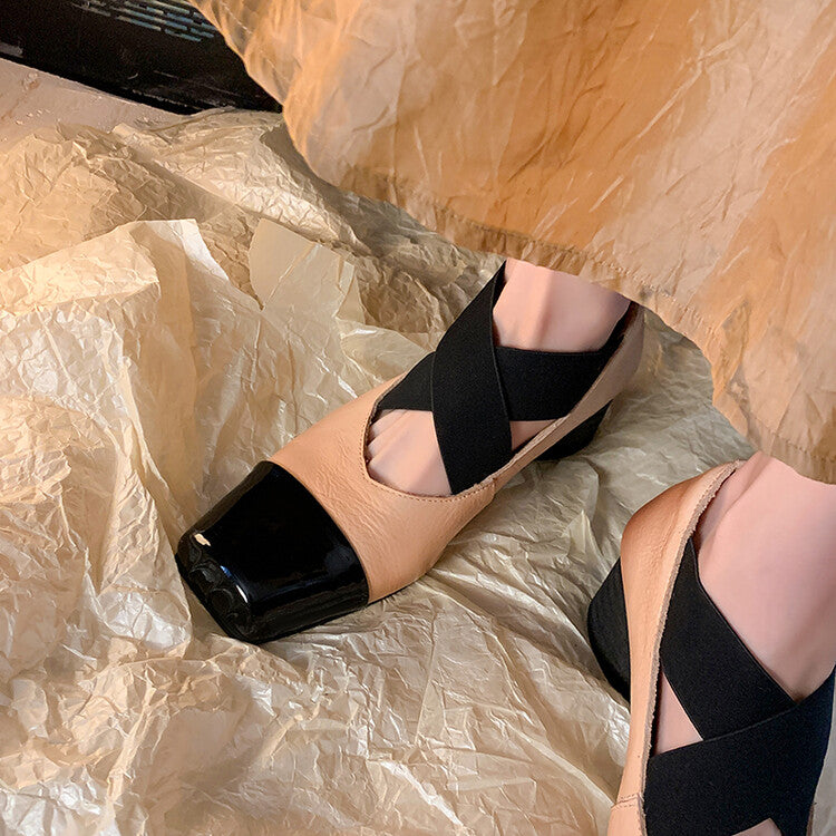 Karin Luna In Stock  Spot Goods  Lost in a Flash~Full Grain Leather Inside and Out Pig Nose Style Mainly Recommended Popular Ballet Shoes