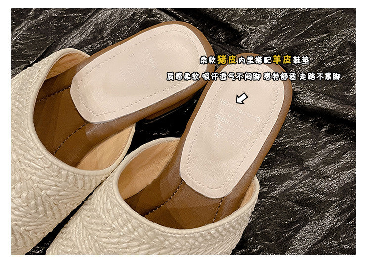 Karin Luna Bestseller  Popular  Data Hot-Selling Toe-Clip Straw Vacation Style Slippers