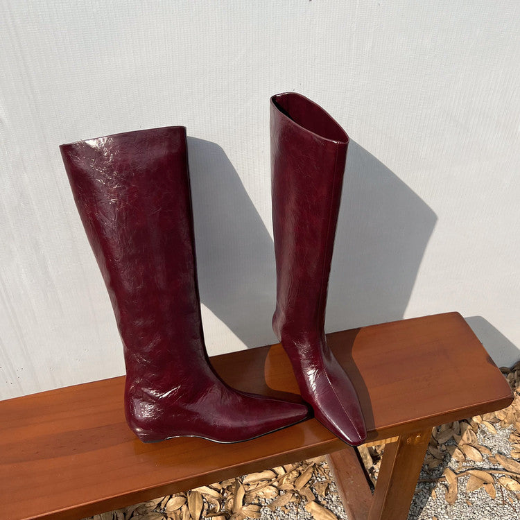 Karin Luna Retro Style  Flat Long Boots