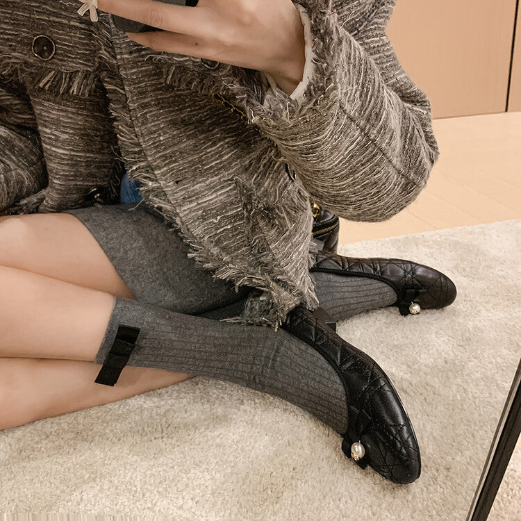 Karin Luna In Stock Spot Goods  Dior's popular retro flat rhombus-pattern granny shoes First Layer Sheepskin Full leather inside and out