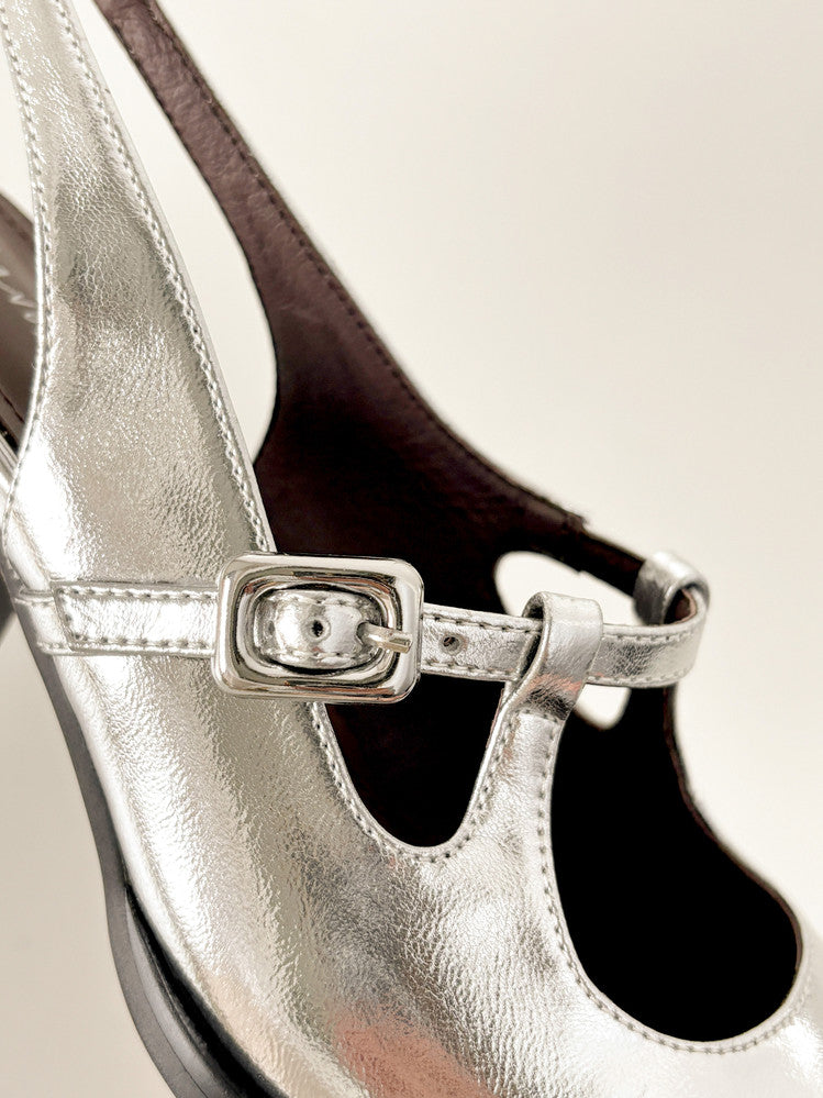 Karin Luna In Stock  Spot Goods  Rhinestone Small Square Toe Closed-Toe Sandals