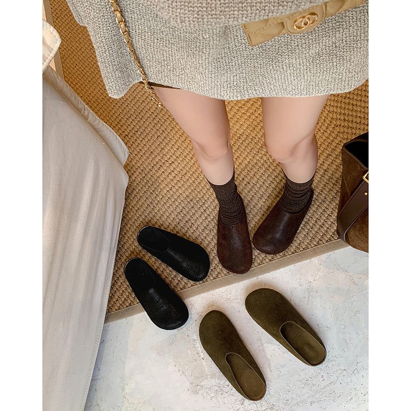 Karin Luna Full Layer Inside and Out~Spot Goods Spot Goods Basic Versatile Mules Slippers