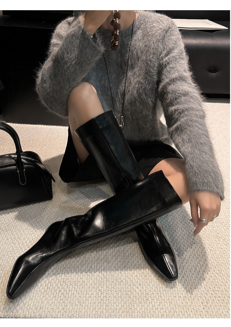 Karin Luna Retro Style  Flat Long Boots