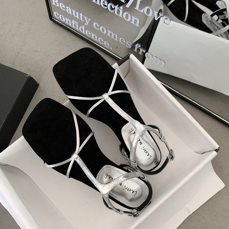 Karin Luna Bestseller Popular Featured products a Large Number of Spot Goods  Comes with data included  Thin Strap T Word Sandals