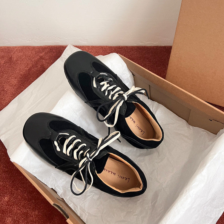 Karin Luna In Stock Spot Goods Casual Style Suede Lace-Up Height-Increasing Popular Single Shoes