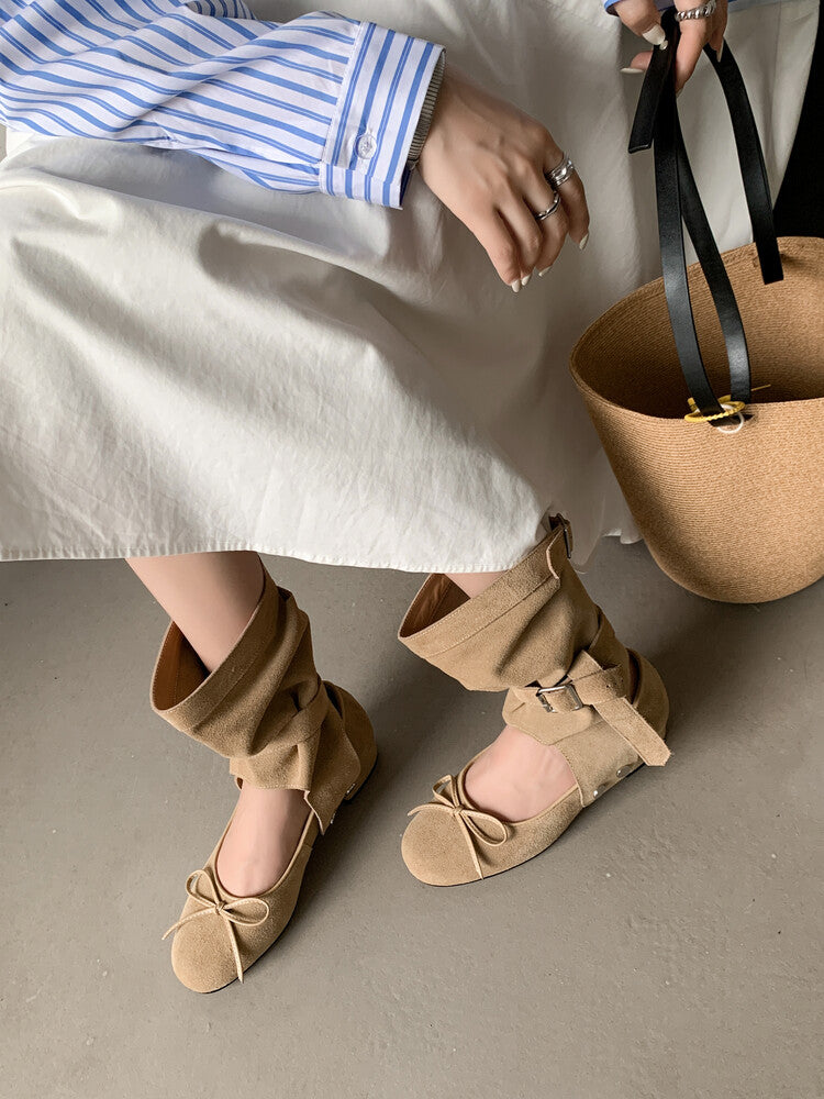 Karin Luna In Stock In Stock  Convertible Boots+Mary Jane  Sweet Bowknot Large Tube