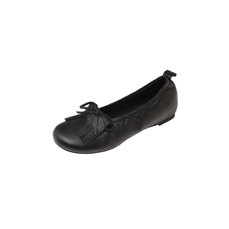 Karin Luna In Stock Spot Goods   Tassel Round Toe Hidden Wedge Mary Jane Shoes