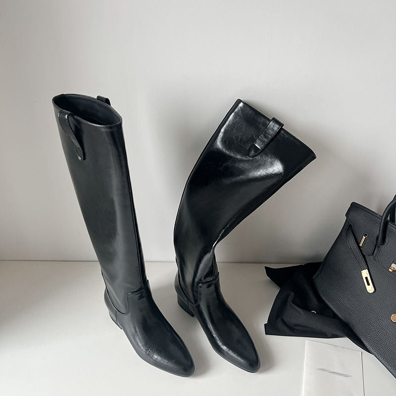 Karin Luna In Stock In Stock Classic Slip-On Straight Long Boots
