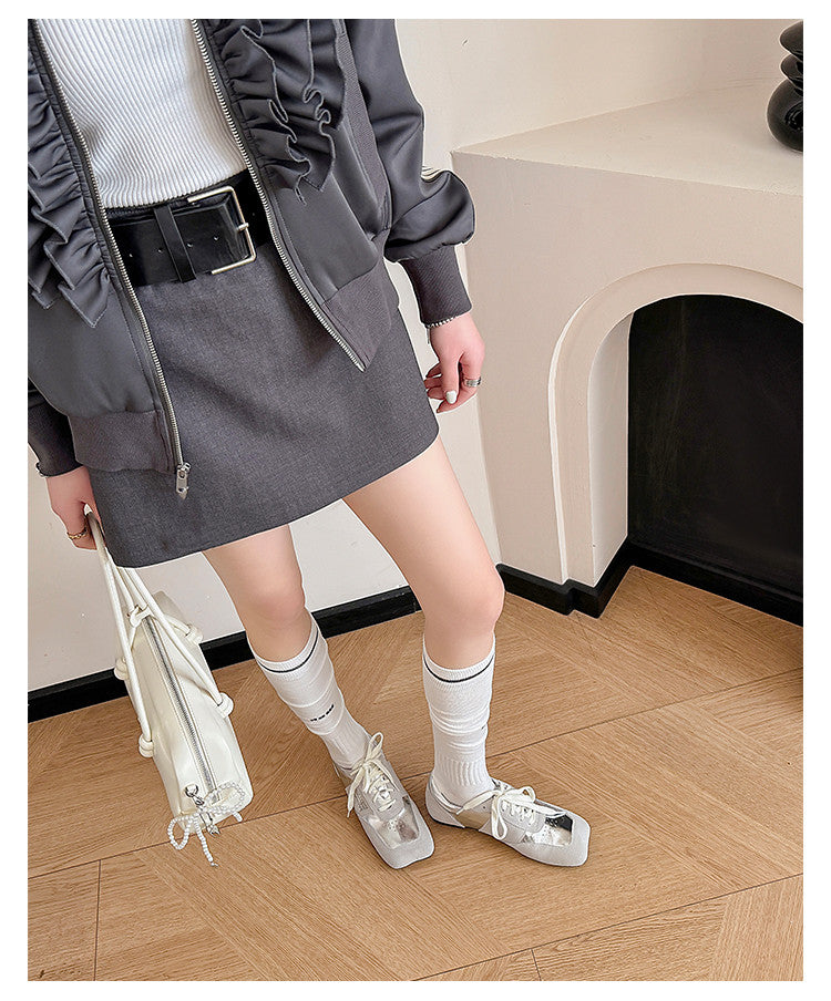 Karin Luna Casual Shoes Series~  In stock Lace-up Thick-soled Deep Mouth Single Shoes