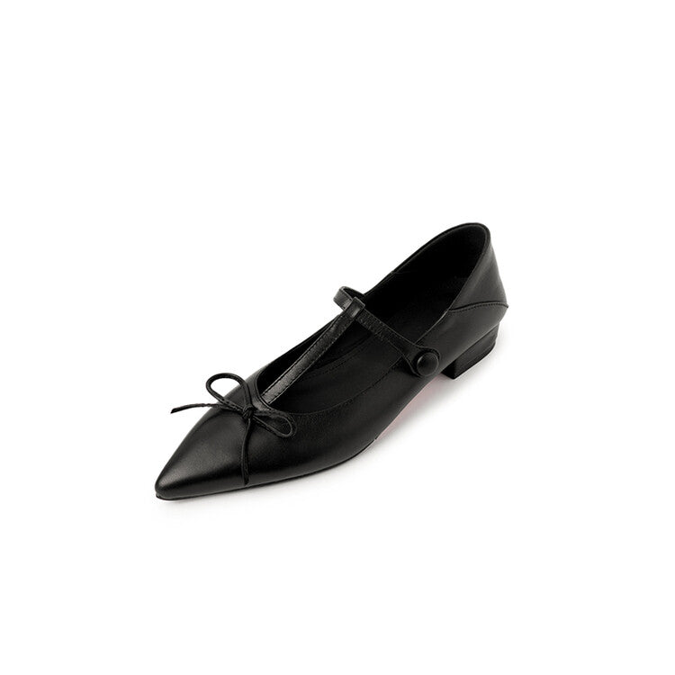 Karin Luna is a perfect Korean drama heroine~French Retro Style Full leather inside and out Pointed Bowknot