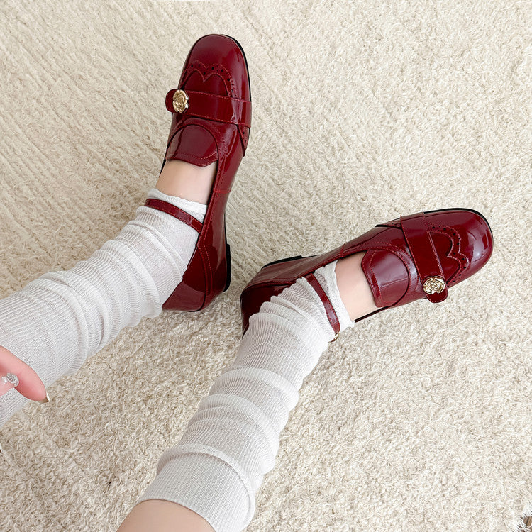 Karin Luna In Stock In Stock Vintage Mary Jane Series·Single Strap Flats