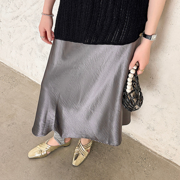 Karin Luna In Stock In Stock Basic Elegant Fairy Style Small Square Toe Sheepskin Slippers