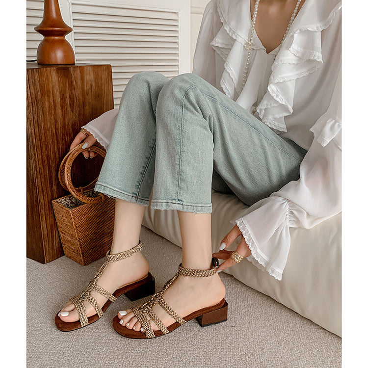 Karin Luna Bohemian Style~Sofa Insoles Casual Vacation Style Sandals