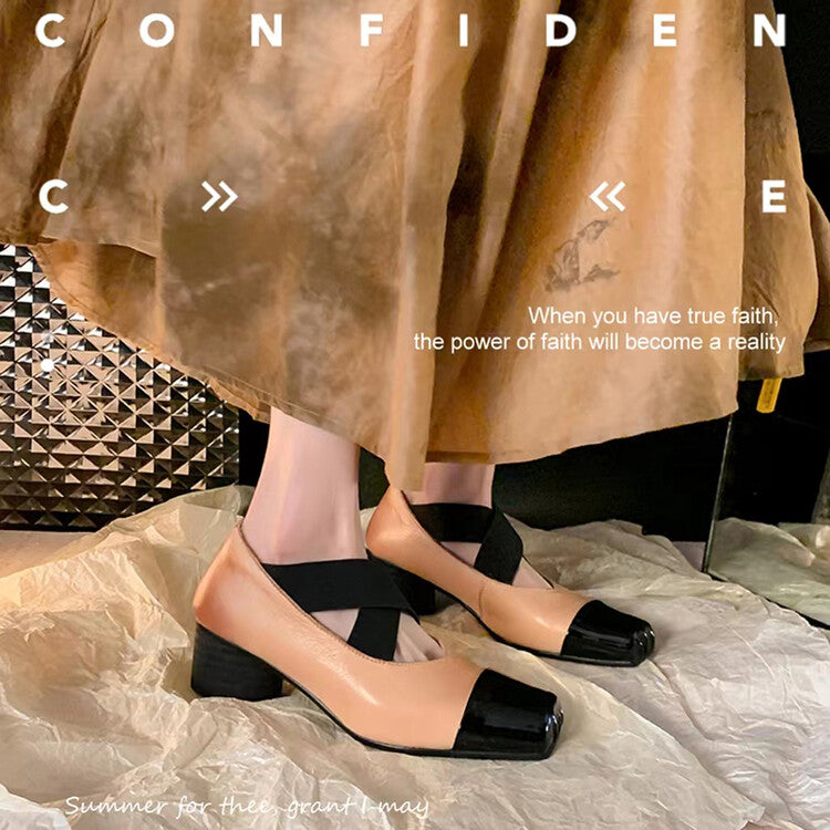 Karin Luna In Stock  Spot Goods  Lost in a Flash~Full Grain Leather Inside and Out Pig Nose Style Mainly Recommended Popular Ballet Shoes