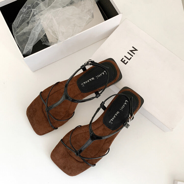 Karin Luna Bestseller Popular Featured products a Large Number of Spot Goods  Comes with data included  Thin Strap T Word Sandals